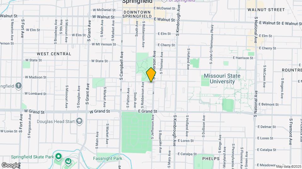 807 S Jefferson Ave Map and Location Details