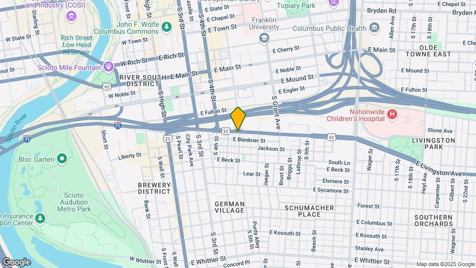 221-223 E Livingston Ave Mapa y Detalles de la Ubicación