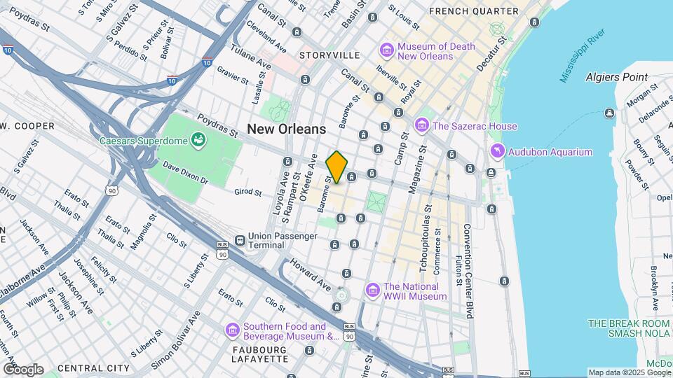 825 Lafayette St Map and Location Details