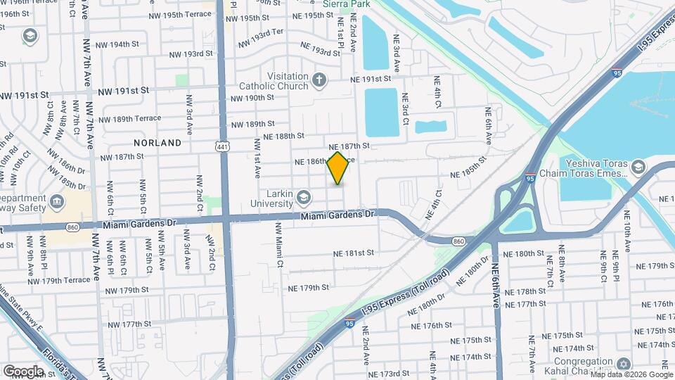 128 NE 184th Terrace Map and Location Details