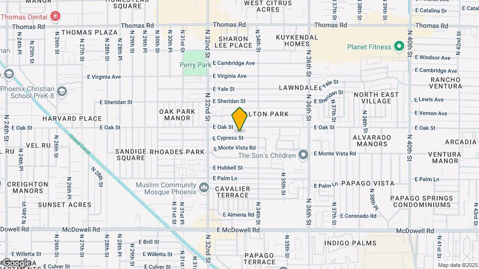 3314 E Cypress St Map and Location Details