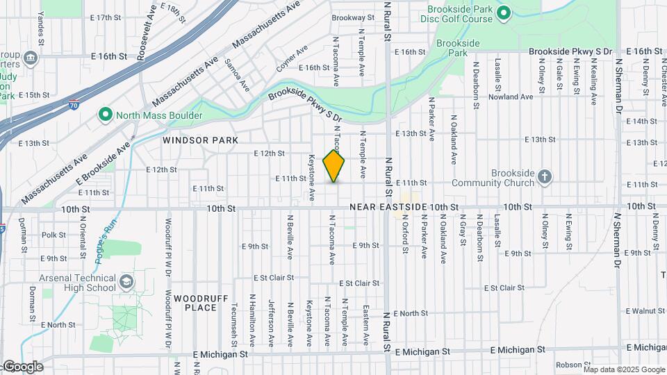 1034 N Tacoma Ave Map and Location Details