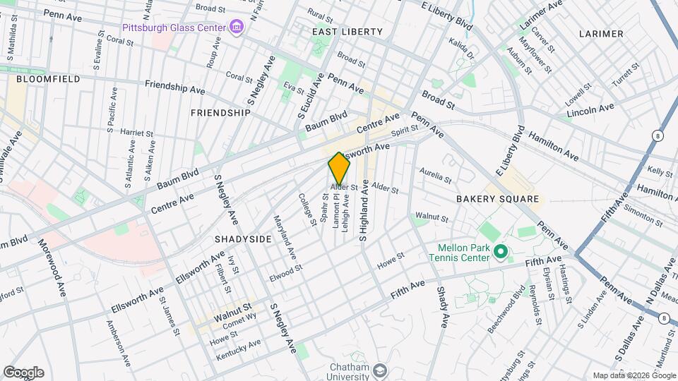 5960 Alder St, Unit Apt 2 Mapa y Detalles de la Ubicación