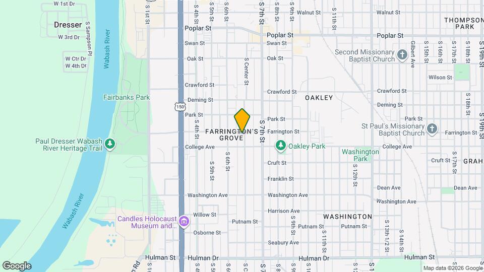 1009 S Center St Map and Location Details