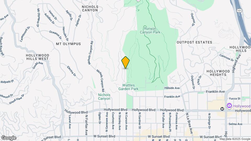 1948 N Curson Ave Map and Location Details