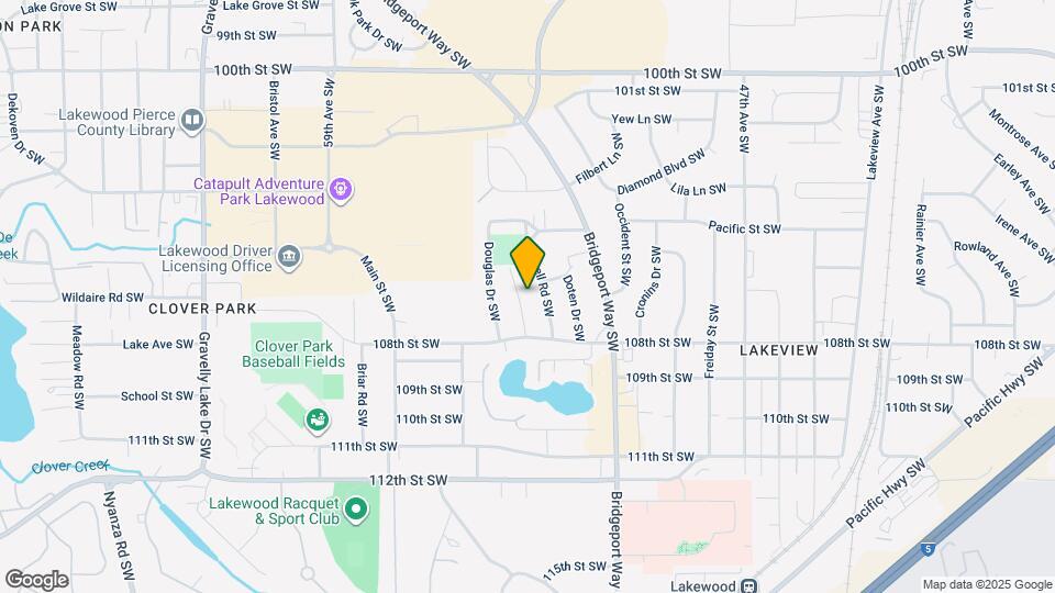 10617 Westwood Dr SW Map and Location Details