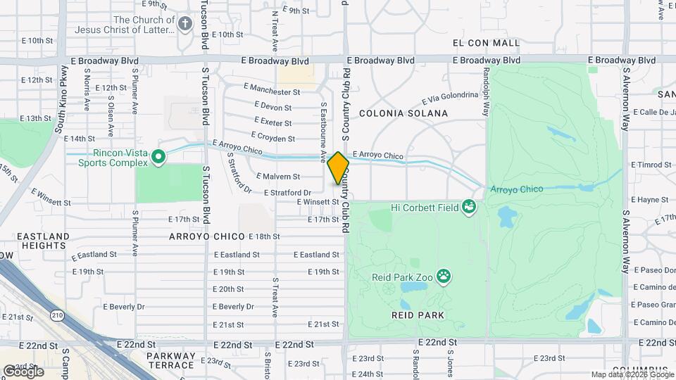 548 S Country Club Rd Map and Location Details