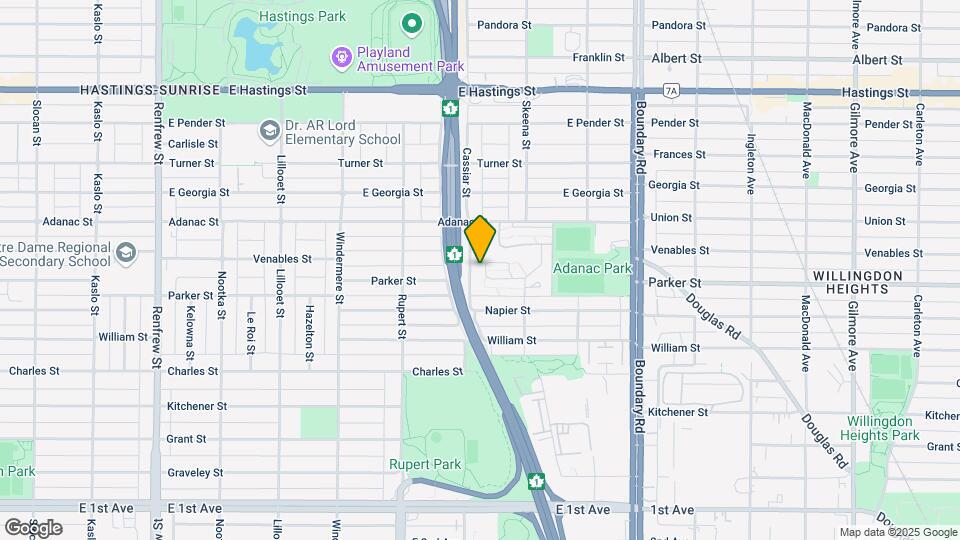 Adanac Village Co-op Map and Location Details
