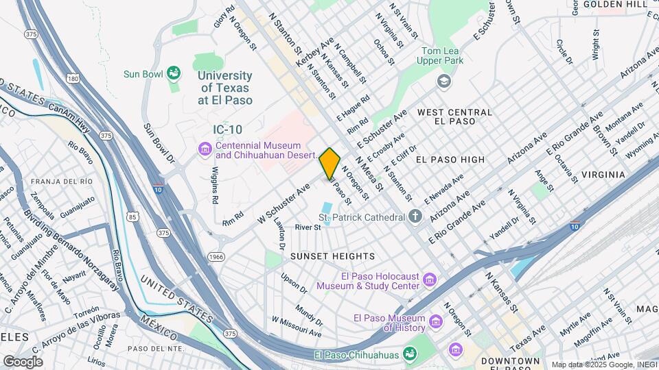 1601 El Paso St Map and Location Details