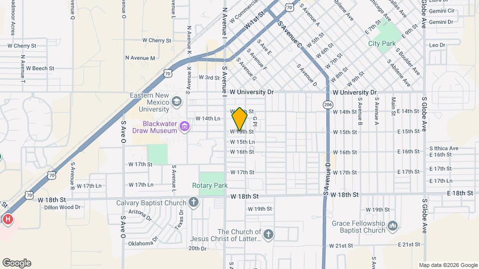907 W 15th St Map and Location Details