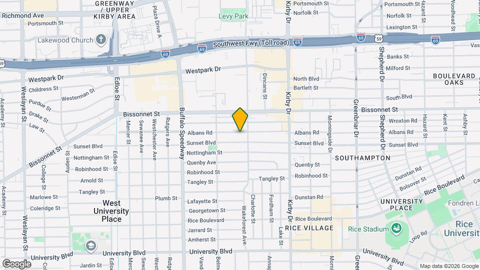 2817 Albans Rd Map and Location Details