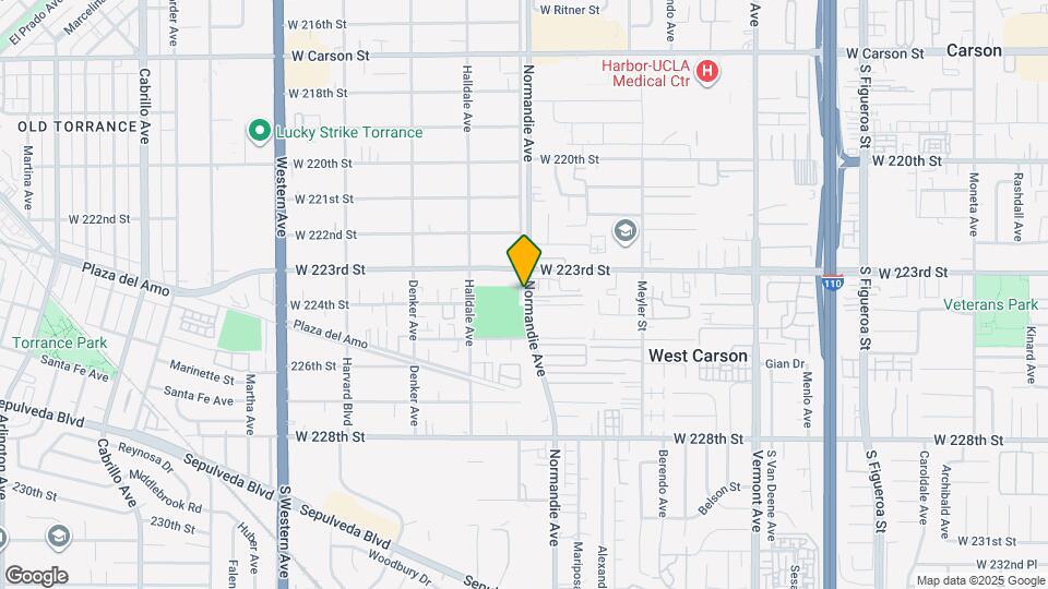 22331 Normandie Ave Map and Location Details