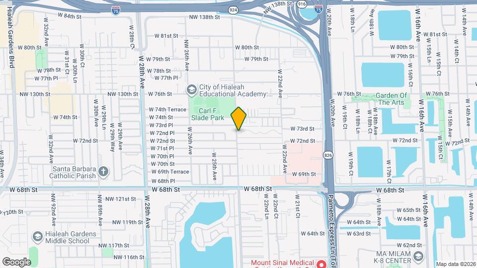 7275 W 24th Ave Map and Location Details