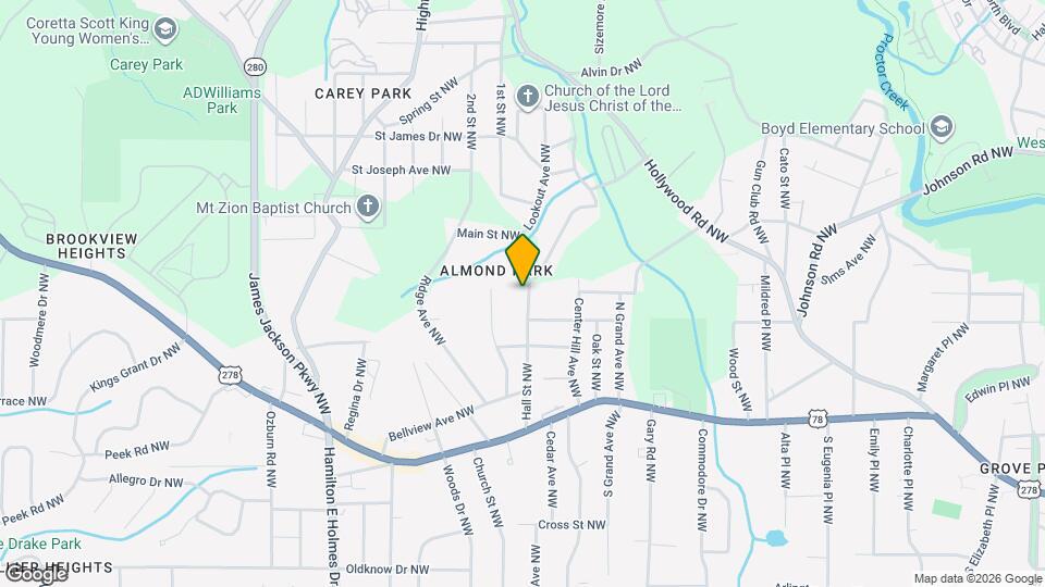 936 Hall St NW Map and Location Details