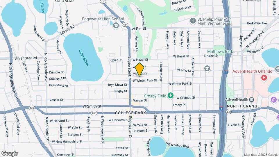 625 W Winter Park St Map and Location Details