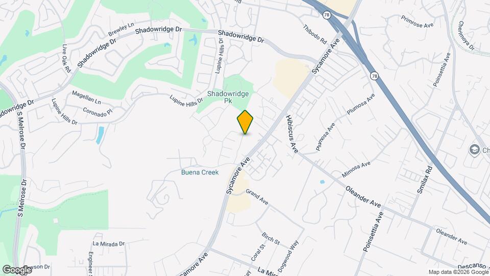 1050 Woodcrest Ln Map and Location Details