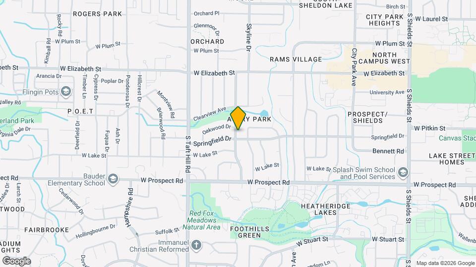 1206 Castlerock Dr Map and Location Details