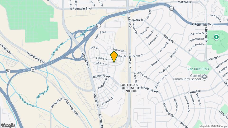 2496 Gilpin Ave Map and Location Details