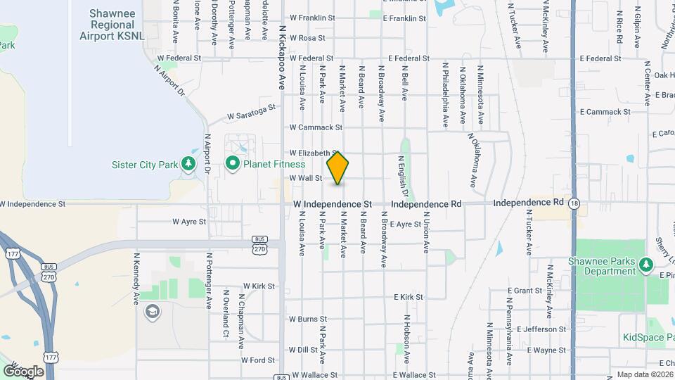 1520 N Market Ave Map and Location Details