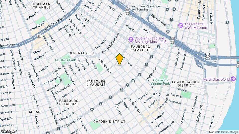 2005-2007 Baronne St Map and Location Details