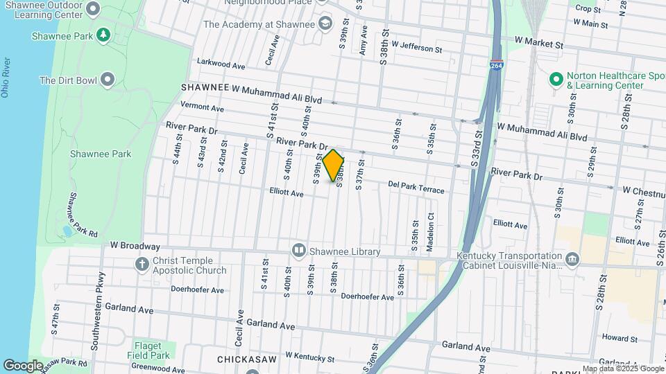 638 S 38th St Map and Location Details