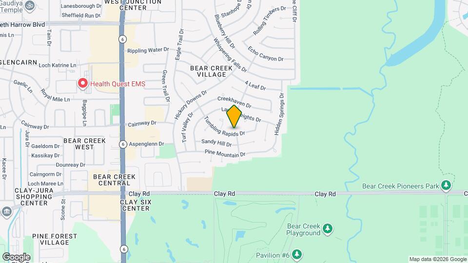 15702 Tumbling Rapids Dr Map and Location Details