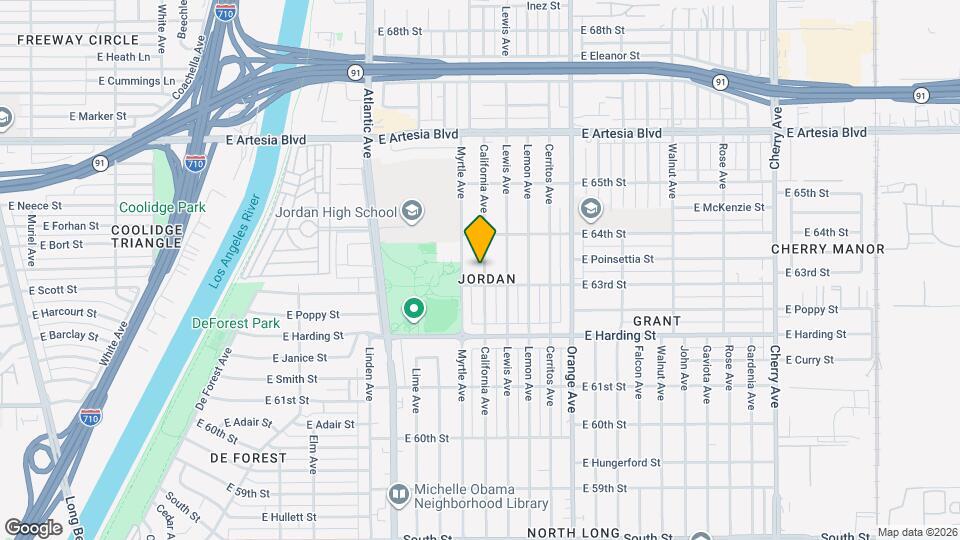 6327 California Ave Map and Location Details