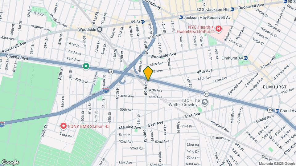 34-49-49 69th St, Unit A Map and Location Details