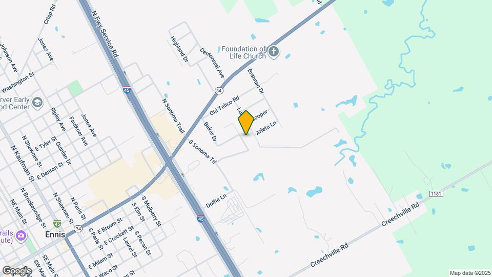 1804 Jupiter Ln Map and Location Details