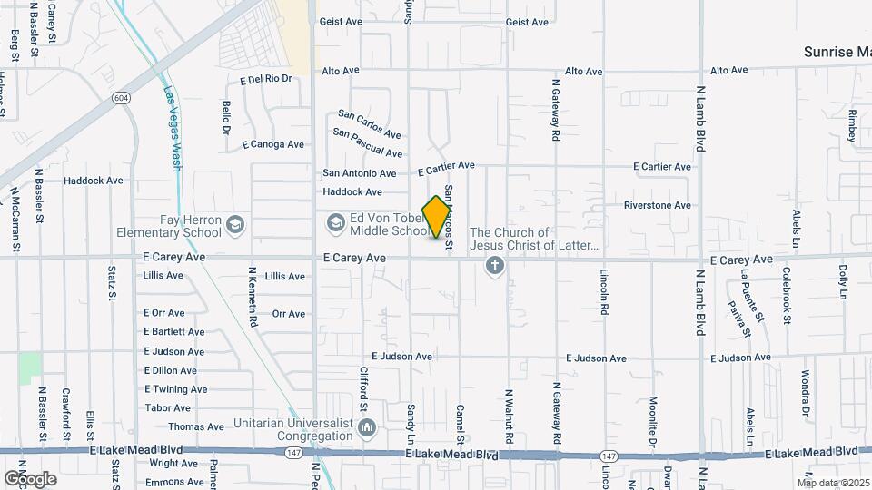 3749 Ponderosa St Map and Location Details