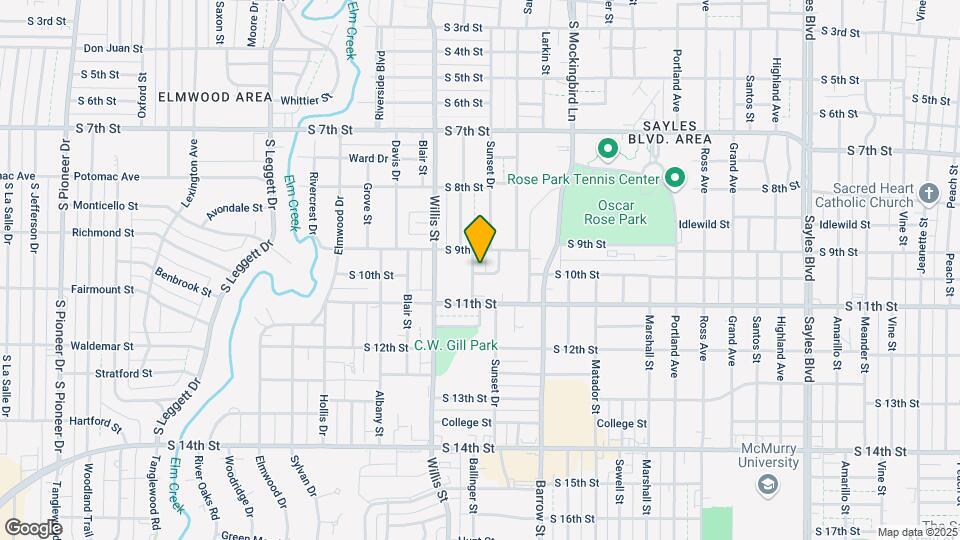 933 Ballinger St Map and Location Details