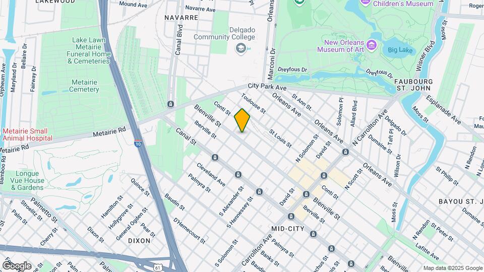 4609 Bienville St Map and Location Details