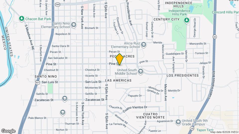 3413 Pine St Map and Location Details