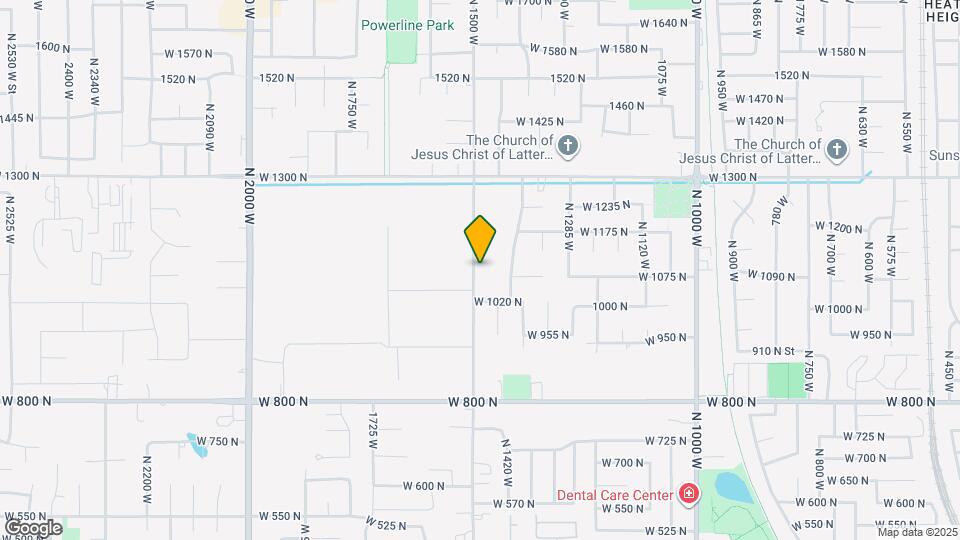 1108 N 1500 W Mapa y Detalles de la Ubicación