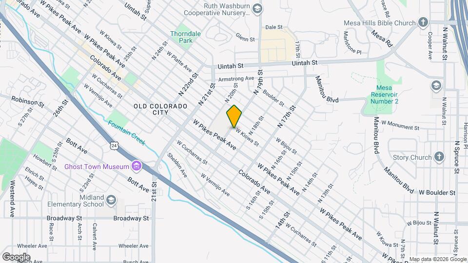 1825 W Kiowa St Map and Location Details