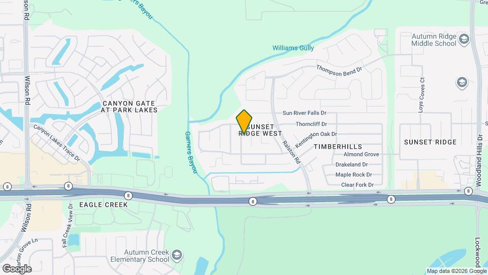 15022 Roche Rock Dr Mapa y Detalles de la Ubicación