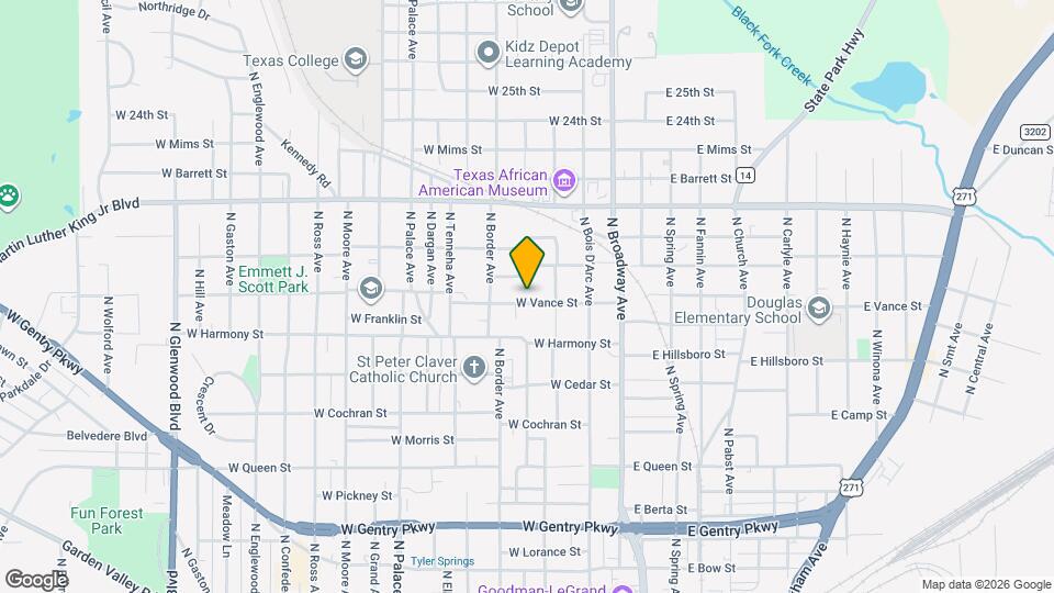 429 W Vance St Map and Location Details