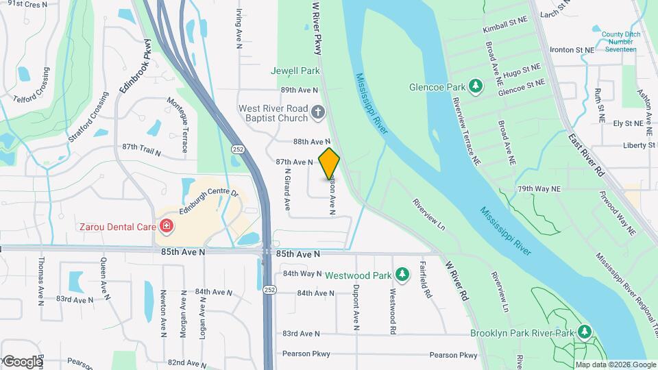 8641 Emerson Ave N Map and Location Details