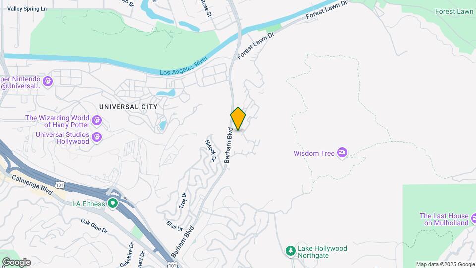 3704 Barham Blvd Map and Location Details