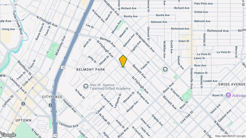2309 N Fitzhugh Ave Mapa y Detalles de la Ubicación