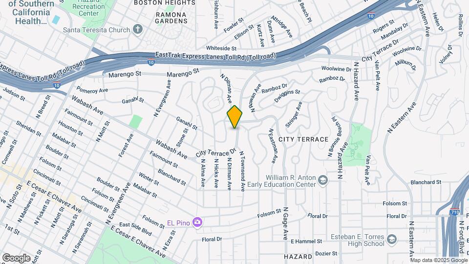3361 City Terrace Dr Map and Location Details