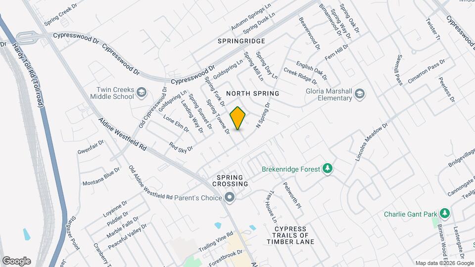 23915 Spring Fork Dr Map and Location Details