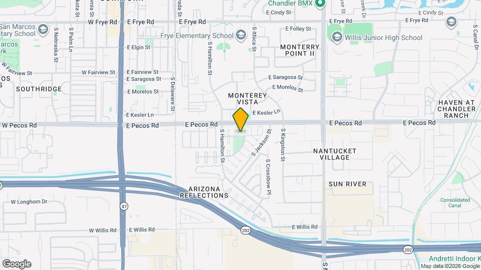 1043 S San Vincente Ct Map and Location Details