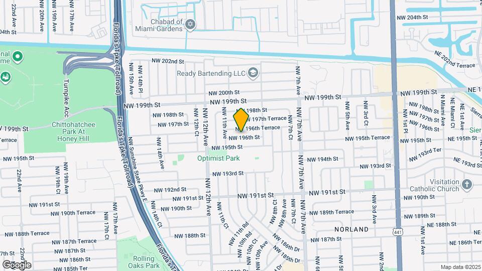 1041 NW 196th St Map and Location Details