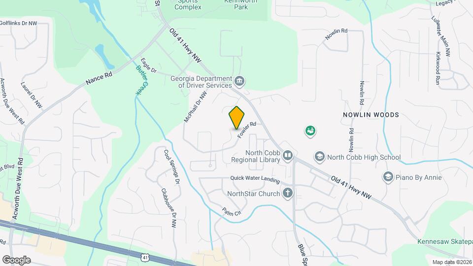 3626 Clubside Walk NW Mapa y Detalles de la Ubicación