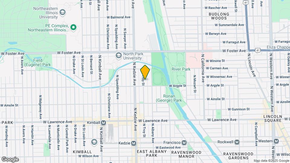 5015 N Troy St Map and Location Details