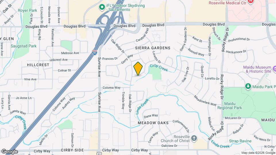 1408 Gregory Way Map and Location Details