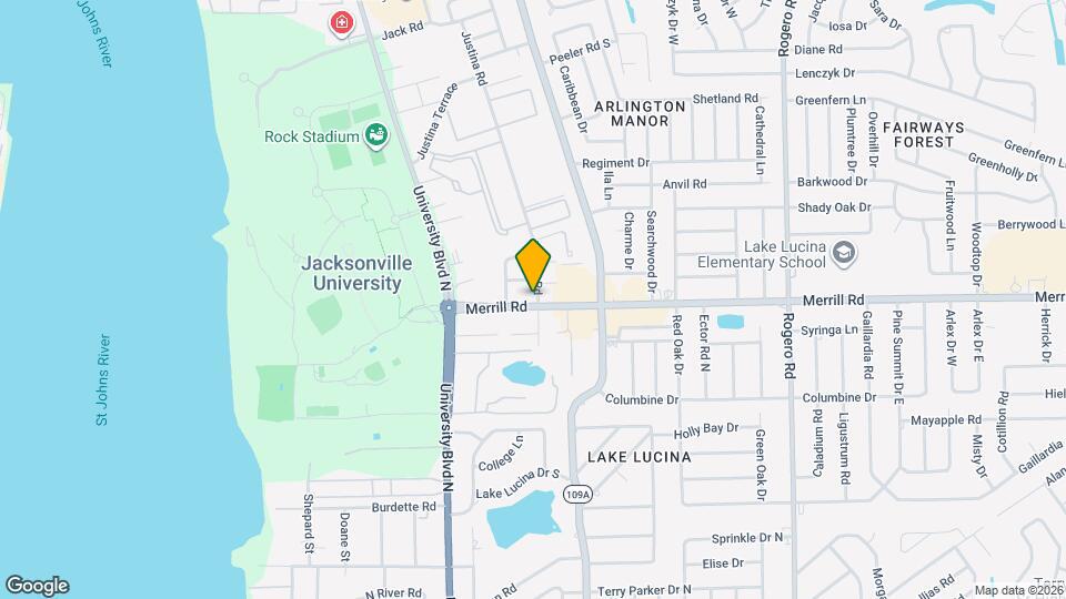 2802 Justina Rd Map and Location Details