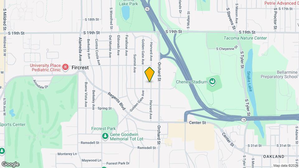 348 Harvard Ave Map and Location Details