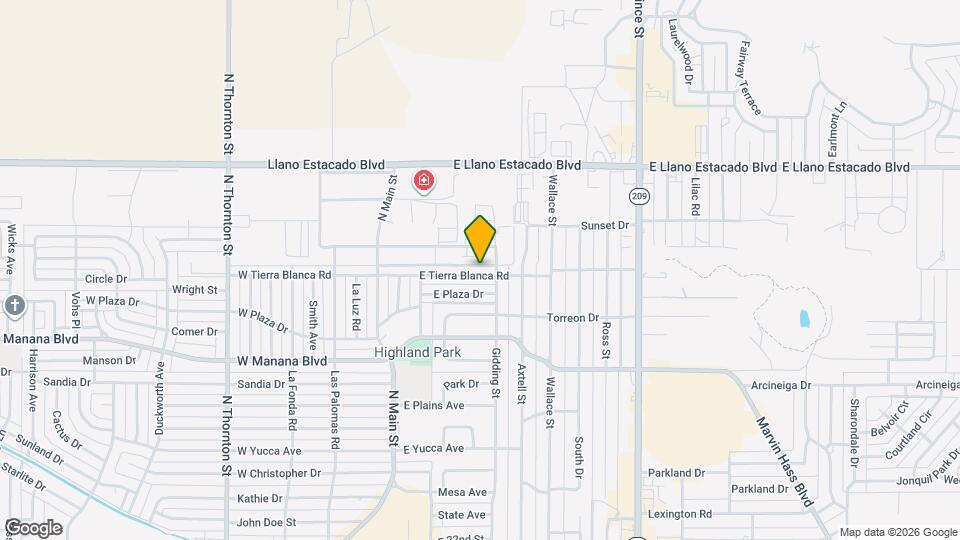240 E Tierra Blanca Rd Mapa y Detalles de la Ubicación